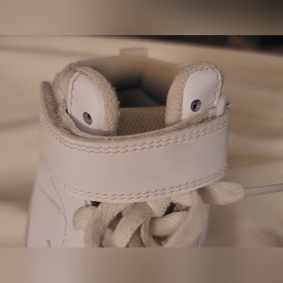 Nike‎ Court Borough Mid 2 White/White Sneakers Shoes CD7782-100 5Y - Picture 10 of 11